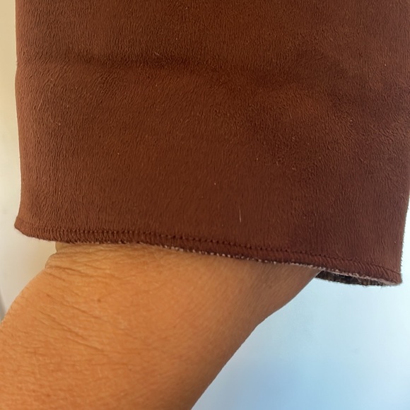 ❤️ BCBG for Nordstrom faux suede and faux leopard fur lined jacket - Picture 8 of 10